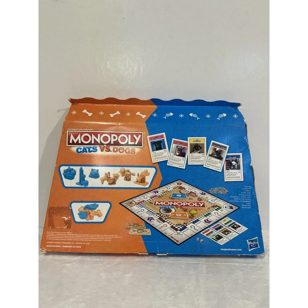 Monopoly Cats Vs‎ Dogs New (box Has Some Wear )